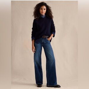 Banana Republic Icon Classic High Wide Leg Jeans Medium Wash size 26